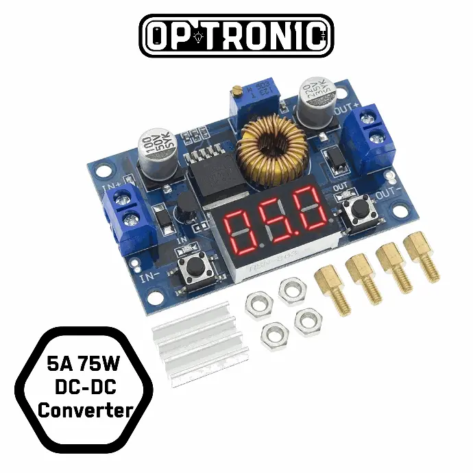 XL4015 DC-DC Step Down Module with Voltmeter 5A 75W