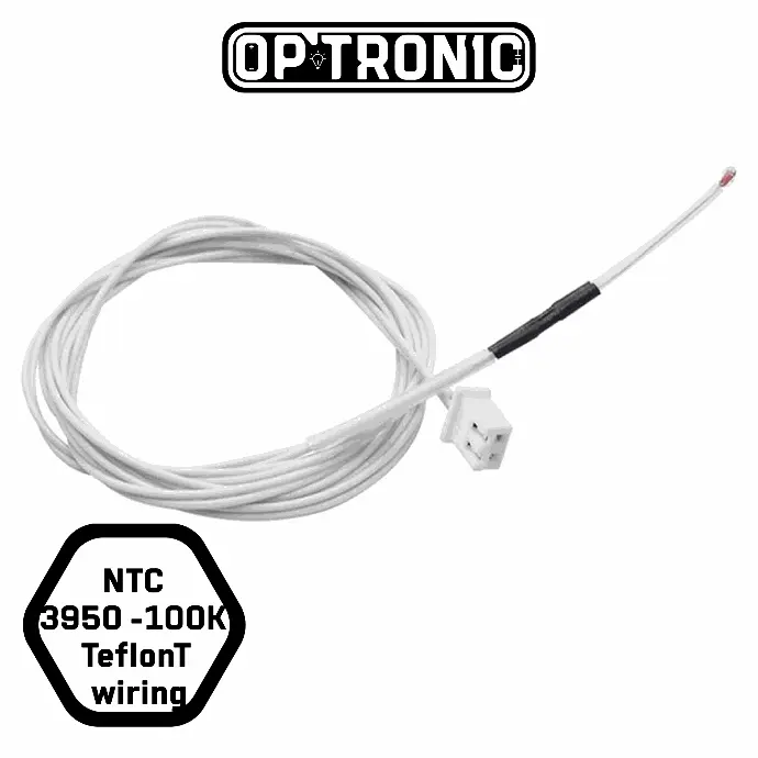 NTC 3950 100K ohm Thermistor with 1 Meter TeflonT wiring
WITH XH2.54 TERMINAL