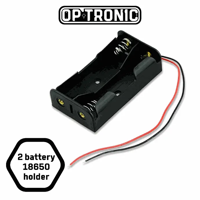 18650 Battery Holder – 2 Cells 8.4V