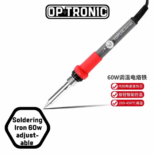 adjustable temperature Soldering Iron – 60 Watt | Toplia