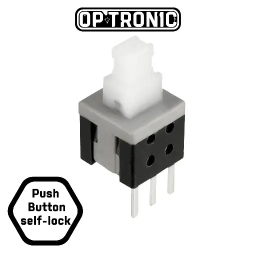 Push Button 3 Pins Self-lock 8x8mm