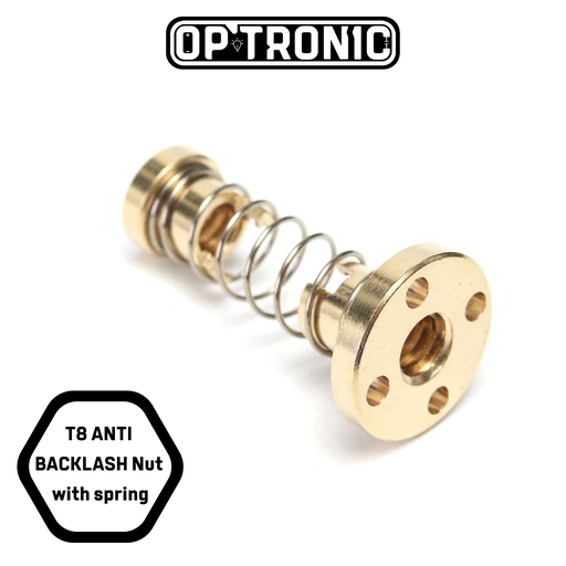TR8x2 Leadscrew Copper ANTI BACKLASH Nut with spring- 4 start