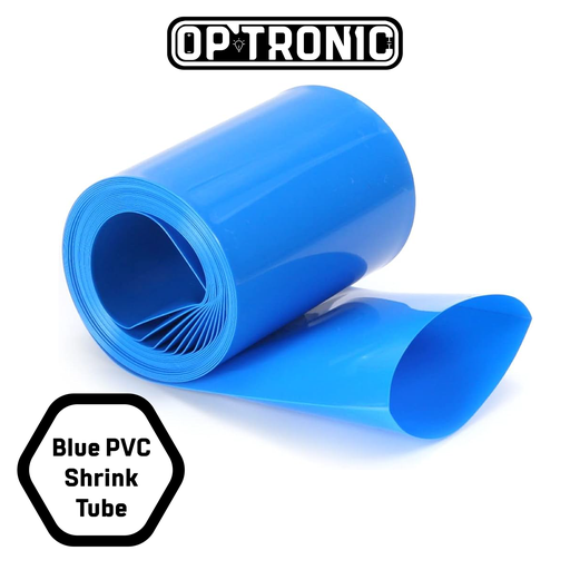 Blue PVC Shrink Tube 200mm 0.5M