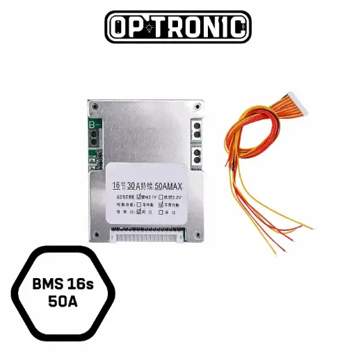 BMS 16S 60V 30A for 18650 Lithium Battery with Equalization And Temperature Control