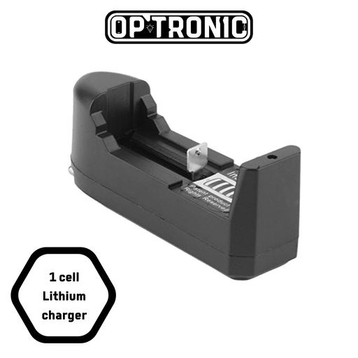 1 cell lithium battery charger 18650