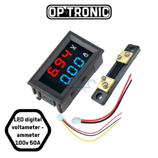 Digital Voltmeter Ammeter DC 0-100V 50A