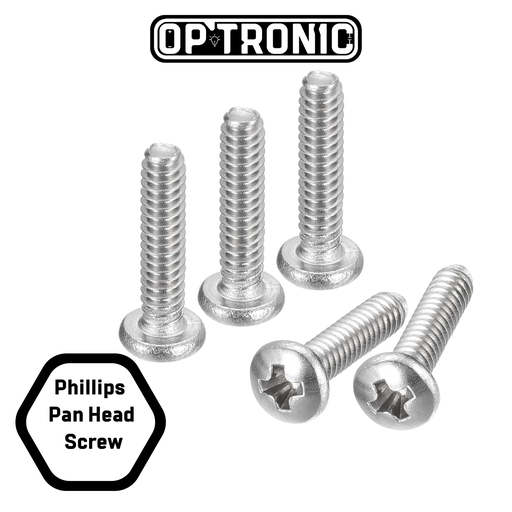 M5x20 Phillips Pan Head Screw (Pack of 5)