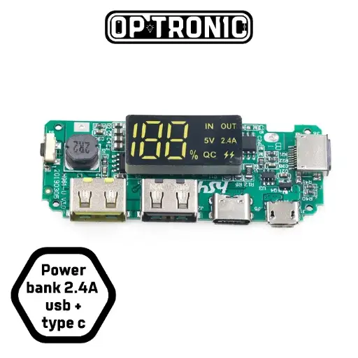 Dual USB 5V 1A 2.4A Mobile Power Bank 18650 Battery Charger